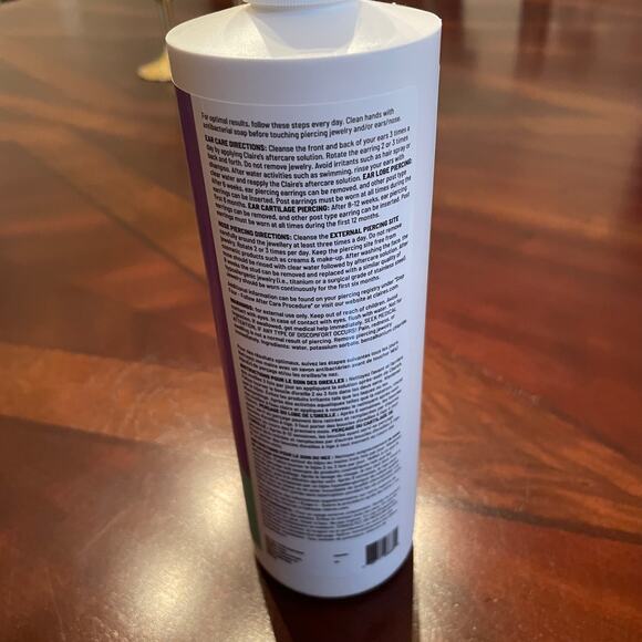 Pierced by Clare’s Aftercare Solution For Piercings Aftercare 16 oz  NEW - Picture 2 of 4